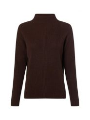 Marie Lund Sweter Kobiety Bawełna brązowy, XS. Brązowe swetry damskie Marie Lund, uniwersalny, bez wzorów, z bawełny, klasyczne, bez kołnierzyka, bez ramiączek, bez kaptura. Za 299.95 zł.