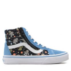 Tenisówki Vans. Niebieskie półbuty chłopięce Vans, bez wzorów, bez zapięcia. Za 299.99 zł.