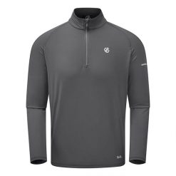 Bluza turystyczna męska Dare 2B Fuse Up II termoaktywna. Czarne bluzy męskie Dare 2b, m, bez wzorów, z elastanu, bez kaptura, narciarskie. W wyprzedaży za 159.99 zł.