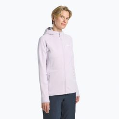 Bluza damska Jack Wolfskin Baiselberg Hooded FZ. Czerwone bluzy damskie Jack Wolfskin, bez wzorów, bez kaptura. Za 359.99 zł.