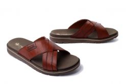 RIEKER 24393-24 brown, klapki męskie. Brązowe klapki męskie Rieker. Za 191.94 zł.