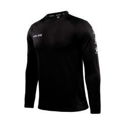 Kelme Sudadera Lince Negro Unisex. Czarne swetry damskie Kelme, na zimę, bez wzorów, bez kołnierzyka, bez ramiączek, bez kaptura. W wyprzedaży za 127.90 zł.