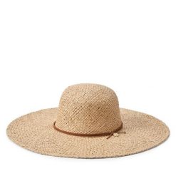 Kapelusz LAUREN RALPH LAUREN. Brązowe czapki i kapelusze damskie Lauren Ralph Lauren, bez wzorów. Za 569.99 zł.