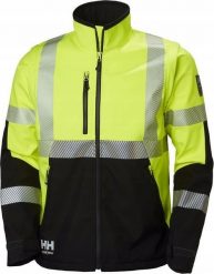 Kurtka męska Helly Hansen Reflective jacket HELLY HANSEN ICU Softshell, yellow 2XL. Żółte kurtki męskie Helly Hansen, m, bez wzorów, z softshellu, bez kaptura. Za 498.17 zł.