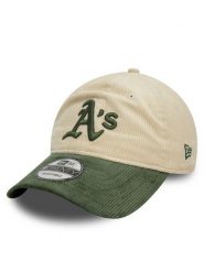 New Era Czapka z daszkiem Oakland Athletics Block Cord 9Twenty 60595245 Écru. Rękawiczki męskie New Era, bez wzorów, z bawełny. Za 99.99 zł.
