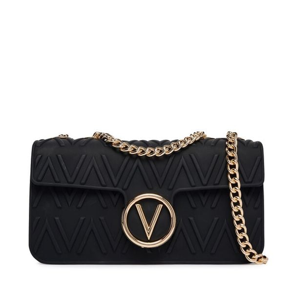 Torebka Valentino. Czarne listonoszki damskie Valentino, bez wzorów, bez dodatków. Za 356.99 zł.