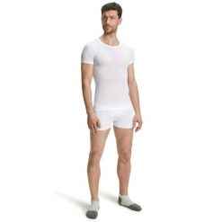 Koszulka Falke Ultralight Cool. Białe koszulki sportowe męskie Falke, xl, bez wzorów, z dzianiny, bez kołnierzyka, bez ramiączek. Za 315.50 zł.