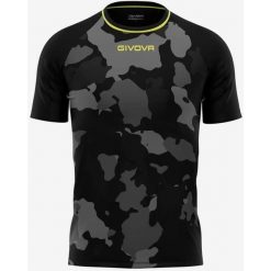 Męski T-shirt Givova Army Black-Grey L - Sportowy i Oddychający. Brązowe koszulki sportowe męskie Givova, l, bez wzorów, z poliesteru, bez kołnierzyka, bez ramiączek, na fitness i siłownię. Za 75.66 zł.