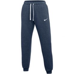 Spodnie damskie Nike Park 26. Niebieskie spodnie sportowe damskie Nike, bez wzorów, z bawełny, na fitness i siłownię. Za 154.99 zł.