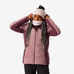 Kurtka narciarska damska Wedze Warm 900. Czerwone kurtki snowboardowe damskie WED'ZE, na zimę, m, bez wzorów, z włókna, bez kaptura, narciarskie. Za 449.99 zł.