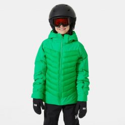 Dziecięca kurtka narciarska Helly Hansen Serene. Zielone kurtki i płaszcze dla dziewczynek Helly Hansen, na zimę, bez wzorów, bez kaptura. W wyprzedaży za 789.00 zł.