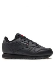 Reebok Sneakersy Classic Leather 50170 Czarny. Czarne buty sportowe dziewczęce Reebok, bez wzorów, ze skóry, bez zapięcia. Za 169.99 zł.