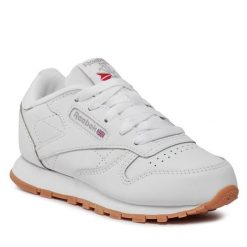 Sneakersy Reebok Classic. Białe półbuty dziewczęce Reebok Classic, bez wzorów, bez zapięcia. Za 219.99 zł.