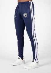 Stratford Track Spodnie - Granatowy. Niebieskie spodnie sportowe męskie GORILLA WEAR, s, bez wzorów, z elastanu, na fitness i siłownię. Za 253.65 zł.
