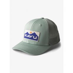 Czapka z daszkiem Kavu Above Standard - chinois green. Zielone czapki i kapelusze damskie KAVU, bez wzorów. Za 146.99 zł.
