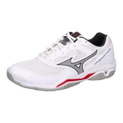 Buty halowe Mizuno Wave Phantom. Białe obuwie sportowe damskie Mizuno, bez wzorów, z gumy, na fitness i siłownię, mizuno wave. Za 466.30 zł.
