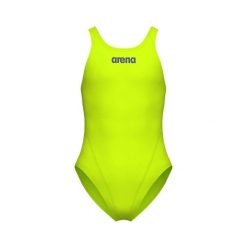 Strój kąpielowy dziewczęcy jednoczęściowy basen sportowy Arena Swim Pro. Zielone stroje kąpielowe dla dziewczynek Arena, bez wzorów. Za 69.99 zł.