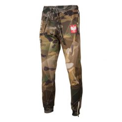 Spodnie sportowe dresowe męskie EXTREME HOBBY POLSKA CAMO. Brązowe spodnie sportowe męskie EXTREME HOBBY, m, bez wzorów, z dresówki. Za 219.00 zł.