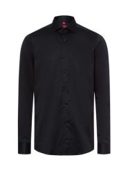 Finshley & Harding koszula biznesowa - non-iron Mężczyźni Slim Fit Bawełna czarny, 44. Czarne koszule męskie Finshley & Harding, m, bez wzorów, z bawełny, biznesowe, bez kołnierzyka, bez ramiączek. Za 329.95 zł.