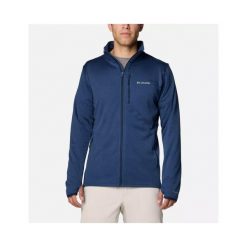 Bluza polarowa męska Columbia Park View Fleece Full Zip. Niebieskie bluzy męskie Columbia, m, bez wzorów, z polaru, bez kaptura, narciarskie. Za 244.99 zł.