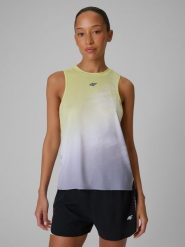 4F Top do biegania szybkoschnący damski - multikolor XS. Żółte t-shirty damskie 4f, s, bez wzorów, bez kołnierzyka. Za 119.99 zł.