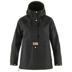Kurtka turystyczna damska Fjallraven Vardag Anorak. Szare kurtki damskie Fjällräven, xs, bez wzorów, z materiału, bez kaptura. Za 983.95 zł.