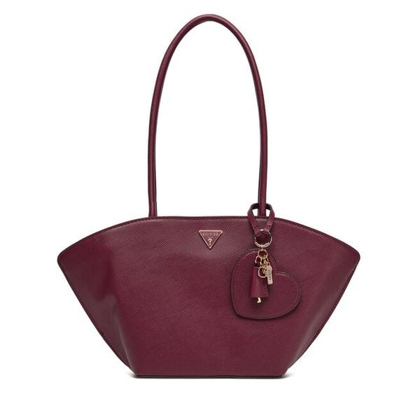 Torebka Guess. Czerwone torebki do ręki damskie Guess, z aplikacjami, klasyczne, bez dodatków. Za 489.99 zł.