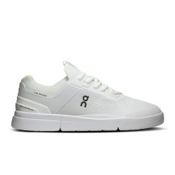 ON THE ROGER Spin White | Black Sneakersy damskie. Białe obuwie sportowe damskie On, bez wzorów, z materiału, tenisowe. Za 524.99 zł.