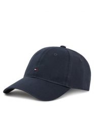 Tommy Hilfiger Czapka z daszkiem Essential Flag Soft Cap AW0AW17632 Granatowy. Niebieskie czapki i kapelusze damskie Tommy Hilfiger, bez wzorów, z bawełny. Za 109.99 zł.