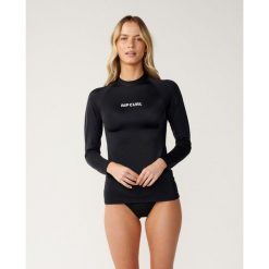 Longsleeve do pływania damski Rip Curl Classic Surf UPF Rashguard. Czarne koszulki sportowe damskie Rip Curl, s, bez wzorów, bez kołnierzyka, bez ramiączek, do pływania. Za 169.99 zł.