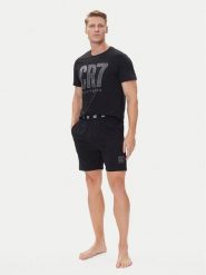 Cristiano Ronaldo CR7 Piżama 8730-41 Czarny Regular Fit. Czarne piżamy męskie Cristiano Ronaldo CR7, l, bez wzorów, z bawełny, bez ramiączek. Za 199.99 zł.