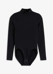 Body shape bezszwowe, średni stopień modelowania sylwetki. Czarne body damskie bonprix, s, bez wzorów. Za 124.99 zł.