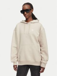 Adidas Bluza Essentials Oversized Fleece Hoodie KR3591 Beżowy Oversize. Brązowe bluzy damskie Adidas, xl, bez wzorów, z bawełny, bez kaptura. Za 215.99 zł.