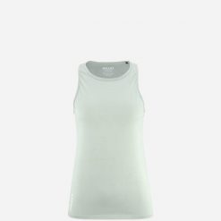 Koszulka damska tank top Millet Wanaka Light Tank W ahletic fit. Zielone koszulki sportowe damskie Millet, s, bez wzorów, z tkaniny, sportowe, bez kołnierzyka. W wyprzedaży za 119.00 zł.