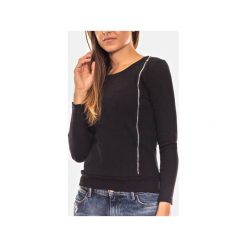 CZARNA BLUZA DAMSKA ZE ŚCIĄGACZEM. Czarne bluzy damskie Bien fashion. Za 79.00 zł.