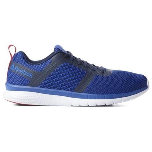 Buty treningowe męskie Reebok PT Prime Run. Niebieskie buty sportowe męskie Reebok, z materiału, bez zapięcia, na fitness i siłownię. Za 329.99 zł.