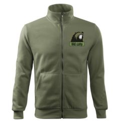Bluza z haftowanym logiem Wild Camp L. Zielone bluzy męskie WILD CAMP, l, bez wzorów, z bawełny, bez kaptura. Za 160.00 zł.