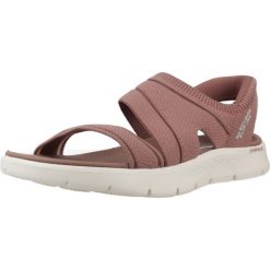 Sandały Skechers Model Slip-ins Go Walk Flex Kolor Brązowy. Brązowe klapki damskie Skechers, bez wzorów, bez obcasa. Za 311.99 zł.