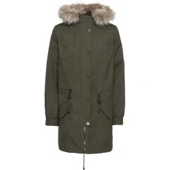 Parka ze sztucznym futerkiem 2 w 1 bonprix ciemnooliwkowy. Zielone parki damskie bonprix. Za 269.99 zł.