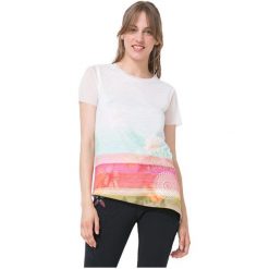 Desigual Koszulka Damska Ts Asymetric Polynesia 73T2Ep9 1000 (Rozmiar L). T-shirty damskie Desigual. W wyprzedaży za 101.00 zł.