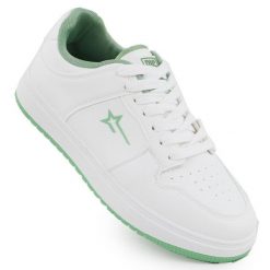 Buty sportowe Big Star RR274A246 białe. Białe obuwie sportowe damskie bez wzorów, z gumy. Za 228.61 zł.