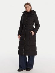 DKNY Płaszcz zimowy DLEMPP55 Czarny Regular Fit. Czarne płaszcze damskie DKNY, na zimę, l, bez wzorów, z syntetyku, bez kaptura. Za 1,109.00 zł.
