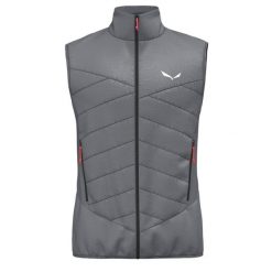 Kurtka puchowa bez rękawów Salewa Ortles Hyb Twr. Szare kurtki męskie Salewa, xl, bez wzorów, z poliesteru, bez kaptura. Za 703.00 zł.