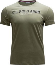 U.S. Polo Assn Koszulka męska 49351-P63B-246 zielona r. XXL. Zielone koszulki polo męskie U.S. Polo Assn., m, bez wzorów, bez ramiączek. Za 97.30 zł.