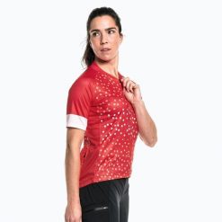 Koszulka rowerowa damska Schöffel Vertine. Niebieskie koszulki sportowe damskie Schöffel, l, bez wzorów, bez kołnierzyka, bez ramiączek, rowerowe. Za 449.99 zł.