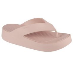 Japonki damskie Crocs 2094106UR. Brązowe skarpety damskie Crocs, bez wzorów, z materiału. Za 199.00 zł.