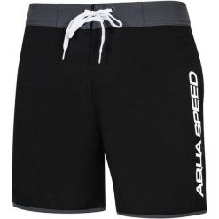 Spodenki kąpielowe męskie Aqua Speed Evan. Czarne kąpielówki męskie Aqua-Speed, l, bez wzorów. Za 79.99 zł.