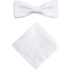 Mucha z poszetką MUB0001258. Białe krawaty i muchy Giacomo Conti, z mikrofibry, eleganckie. Za 69.00 zł.