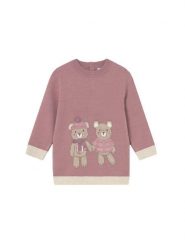 Mayoral Sukienka dzianinowa 2911 Różowy Relaxed Fit. Czerwone sukienki dla dziewczynek Mayoral, bez wzorów, z dzianiny, bez ramiączek. Za 119.99 zł.