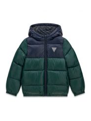 Guess Kurtka zimowa N6YL01 W2656 Zielony Regular Fit. Zielone kurtki i płaszcze dla chłopców Guess, na zimę, z aplikacjami, z syntetyku, bez kaptura. Za 344.99 zł.